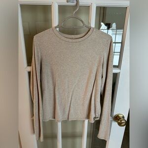 Skims stretch cotton jersey long sleeve shirt